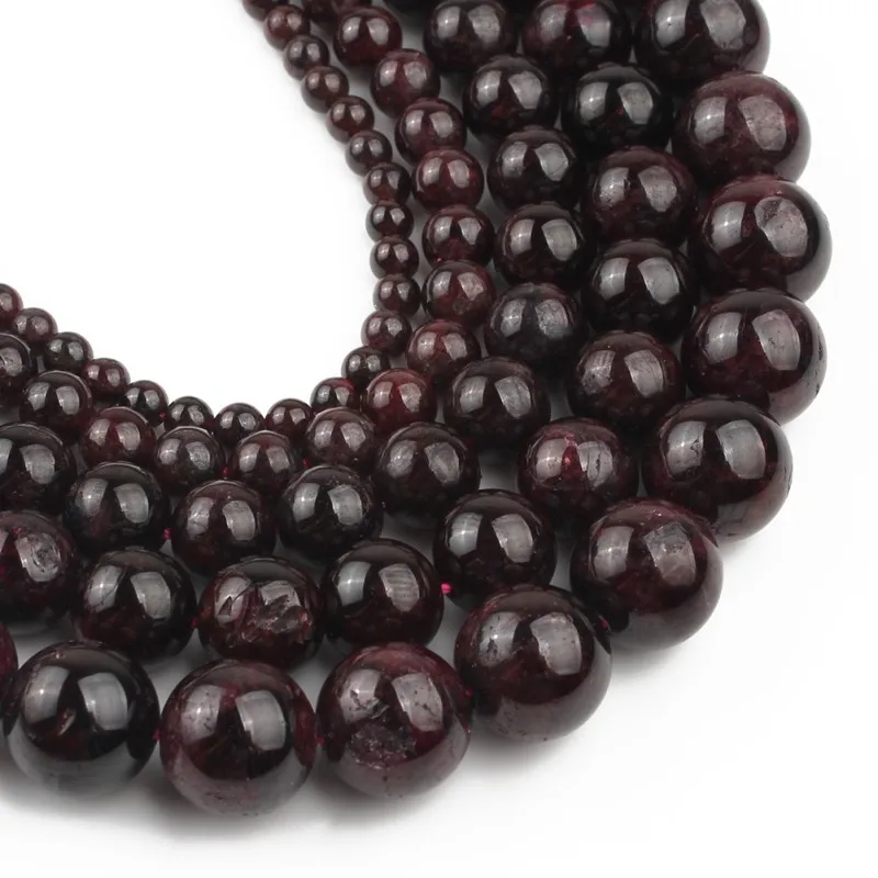 Natural Burgundy Dark Red Garnet Beads Round Loose 4 6 8 10 12 mm Stone Beads For Jewelry Making DIY Necklace Bracelet 15 inch
Natural Burgundy Dark Red Garnet Beads Round Loose 4 6 8 10 12 mm Stone Beads For Jewelry Making DIY Necklace Bracelet 15 inch