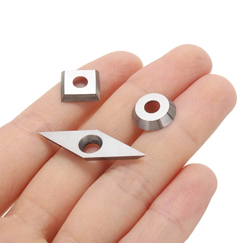 3 Pieces Carbide Round/Square /Diamond Blades Cutters Inserts for Wood Turning Working Lathe Machine Tool +Screws
3 Pieces Carbide Round/Square /Diamond Blades Cutters Inserts for Wood Turning Working Lathe Machine Tool +Screws