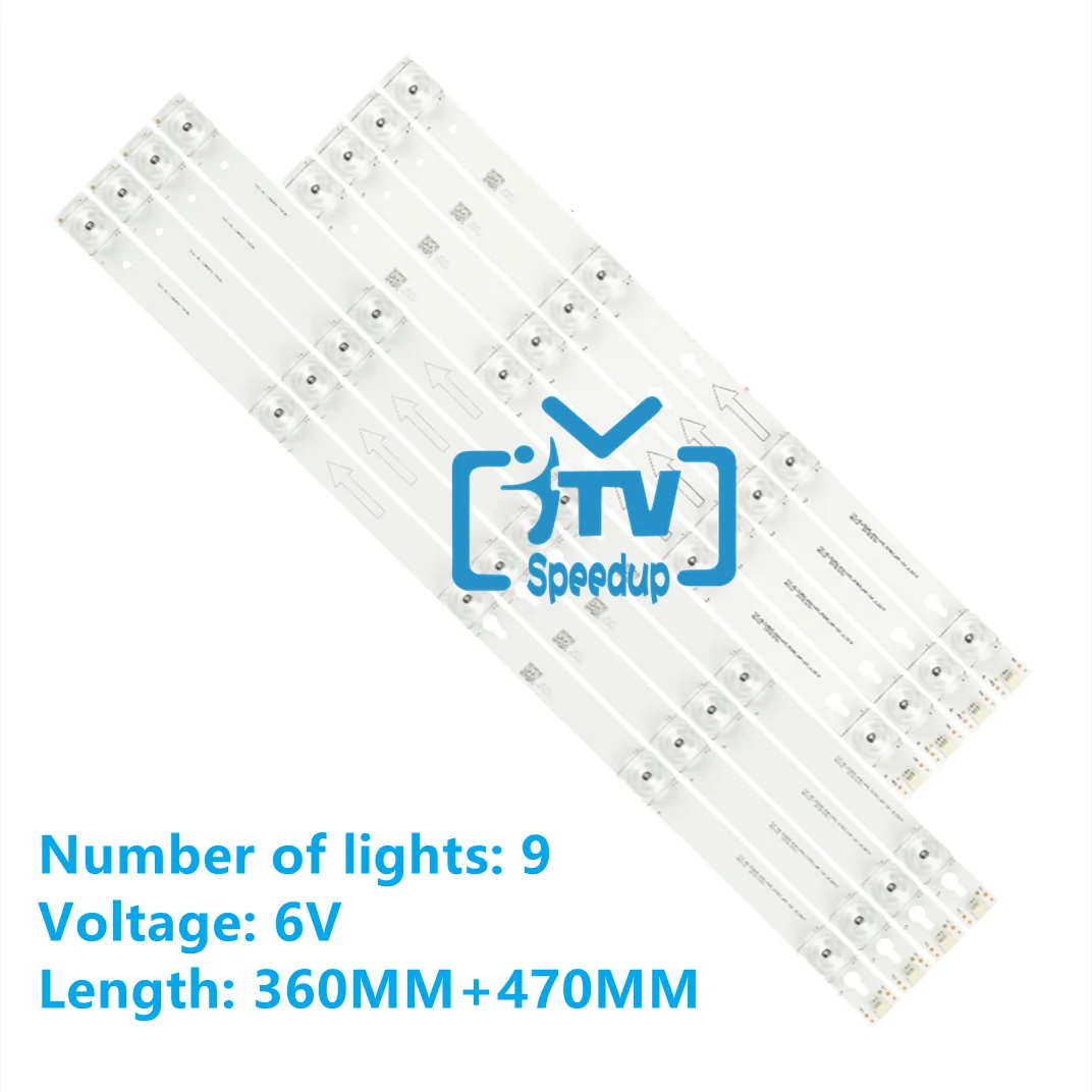 

100kits LED Backlight strip for Toshiba 49L2600 L49S4900fs 49U7800 49P2US 49L2900 49D2900 49S405 49S403 TOT_49_D2900 U49P6066
