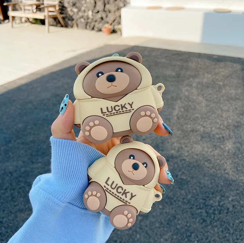 Cool Sweater Bear 3D Case For AirPods 1 2 Pro Box Fashion Cartoon Animal Soft Silicone Wireless Bluetooth Earphone Protect Cover
Cool Sweater Bear 3D Case For AirPods 1 2 Pro Box Fashion Cartoon Animal Soft Silicone Wireless Bluetooth Earphone Protect Cover