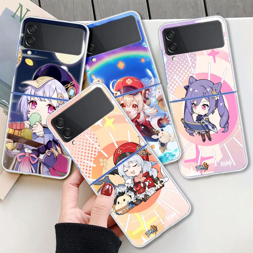 Genshin Impact Cell Phone Case For Samsung Galaxy Z Flip 3 5G Translucent Casing ZFlip 6.7Inch Capa Hard Shell Fundas
Genshin Impact Cell Phone Case For Samsung Galaxy Z Flip 3 5G Translucent Casing ZFlip 6.7Inch Capa Hard Shell Fundas