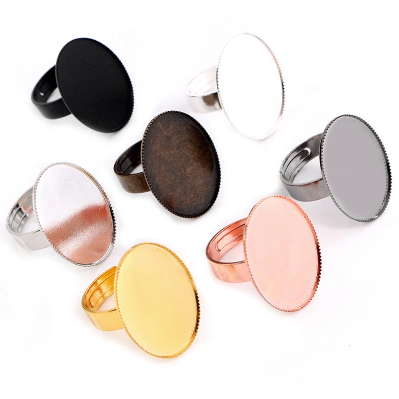 18x25mm 10pcs/Lot Classic Color Series Plated Brass Oval Adjustable Ring Settings Blank/Base,Fit 18*25mm Glass Cabochons
18x25mm 10pcs/Lot Classic Color Series Plated Brass Oval Adjustable Ring Settings Blank/Base,Fit 18*25mm Glass Cabochons