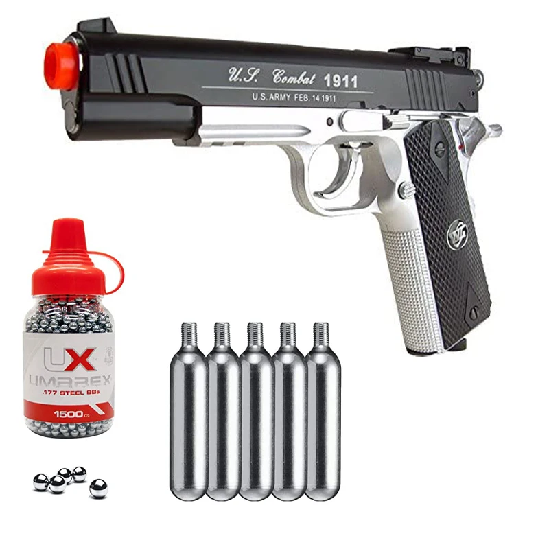Soft weapon, BB gun, carbon dioxide spray gun + bullet converter + 10x12 carbon dioxide tank + particle bullet, metal wall plate 
Soft weapon, BB gun, carbon dioxide spray gun + bullet converter + 10x12 carbon dioxide tank + particle bullet, metal wall plate