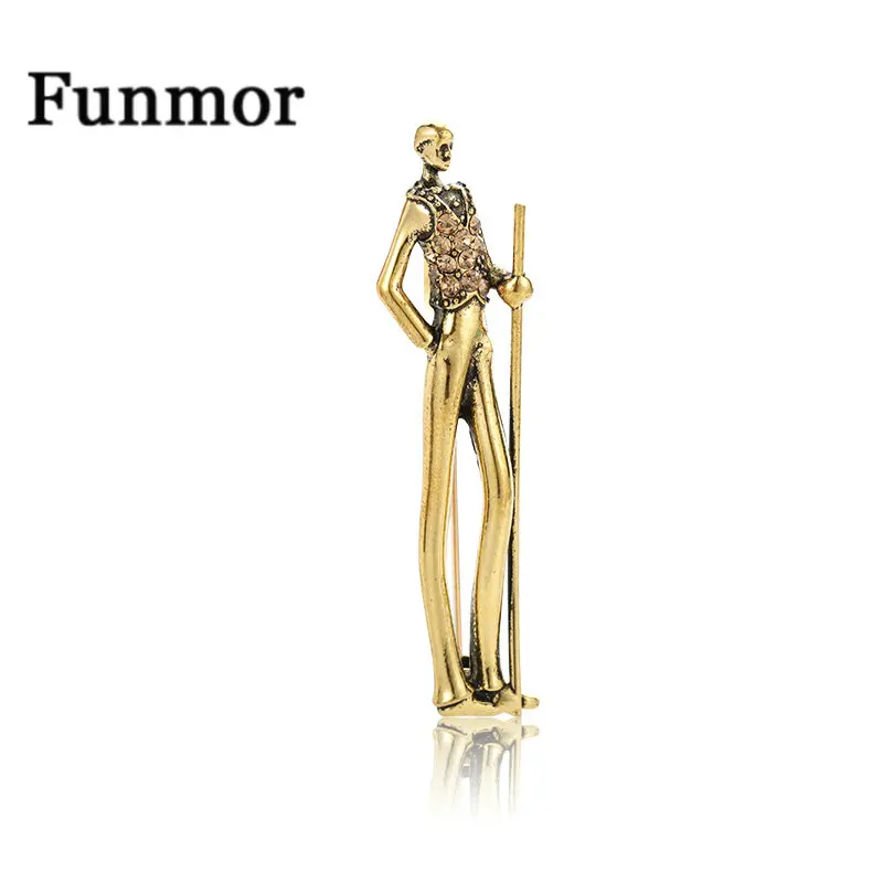 Funmor Retro Person Brooches Old Style With Crystal Alloy Pins For Women Men Daily Party Accessories Coat Suit Ornaments Gifts
Funmor Retro Person Brooches Old Style With Crystal Alloy Pins For Women Men Daily Party Accessories Coat Suit Ornaments Gifts