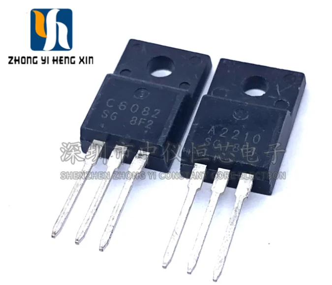 

Mxy 10PCS A2210 C6082 TO-220F 5Pairs (5PCS 2SA2210 + 5PCS 2SC6082) TO-220 new original