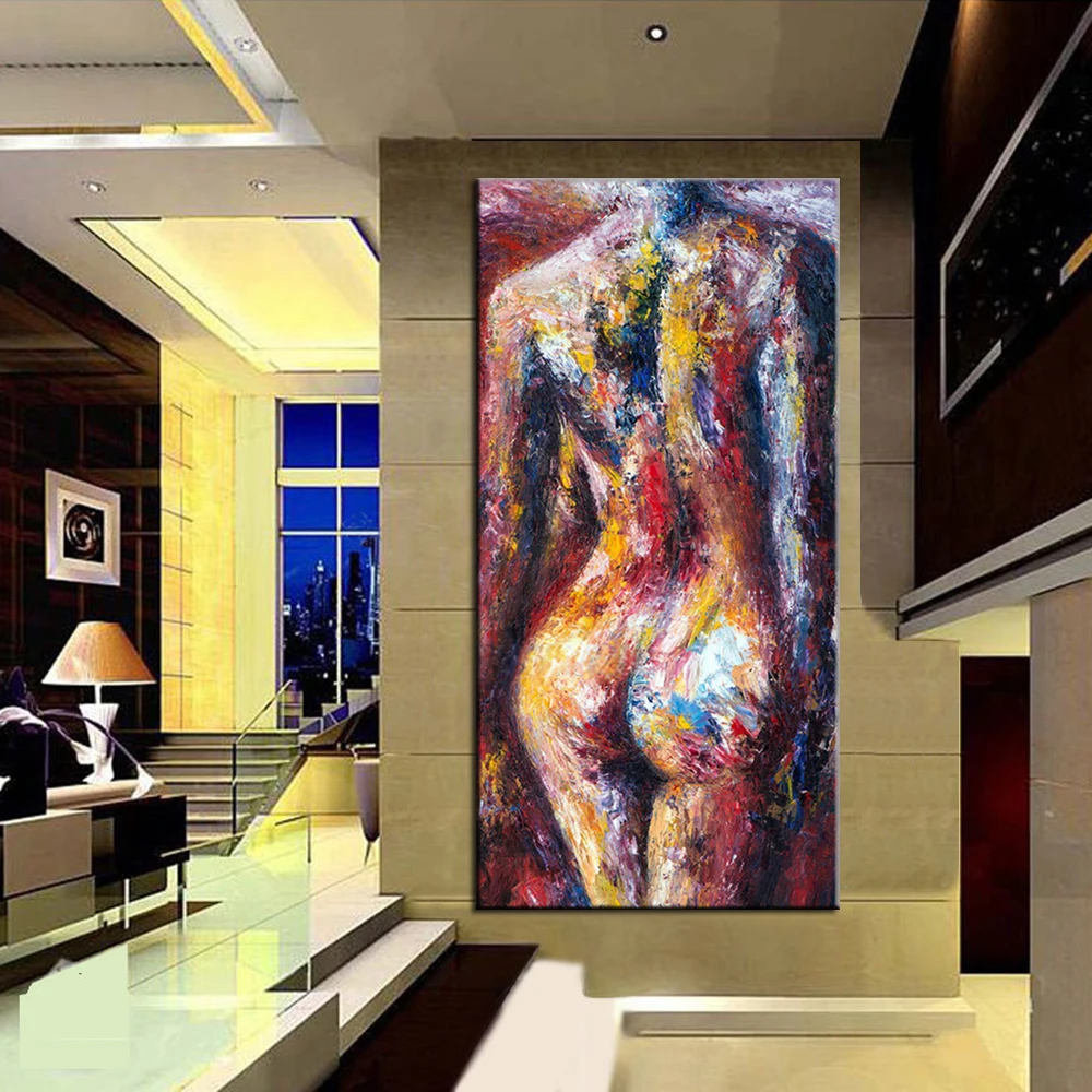 Large Size 100% Hand Painted modern Naked Woman Oil Painting on Canvas Wall Pictures Poster wall art For Living Room Home Decor
Large Size 100% Hand Painted modern Naked Woman Oil Painting on Canvas Wall Pictures Poster wall art For Living Room Home Decor