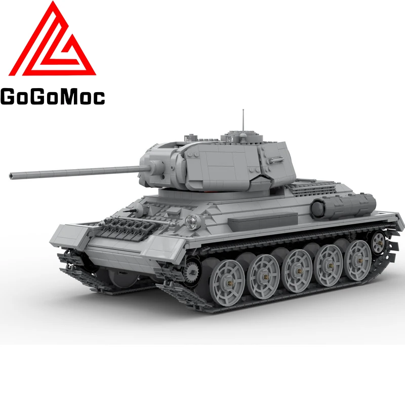 Moc Soviet T-34 85 RC Tank Model High-Tech Military Series Weapons Blocks WW2 Warrior Chariot Bricks Educational Children Toys
Moc Soviet T-34 85 RC Tank Model High-Tech Military Series Weapons Blocks WW2 Warrior Chariot Bricks Educational Children Toys