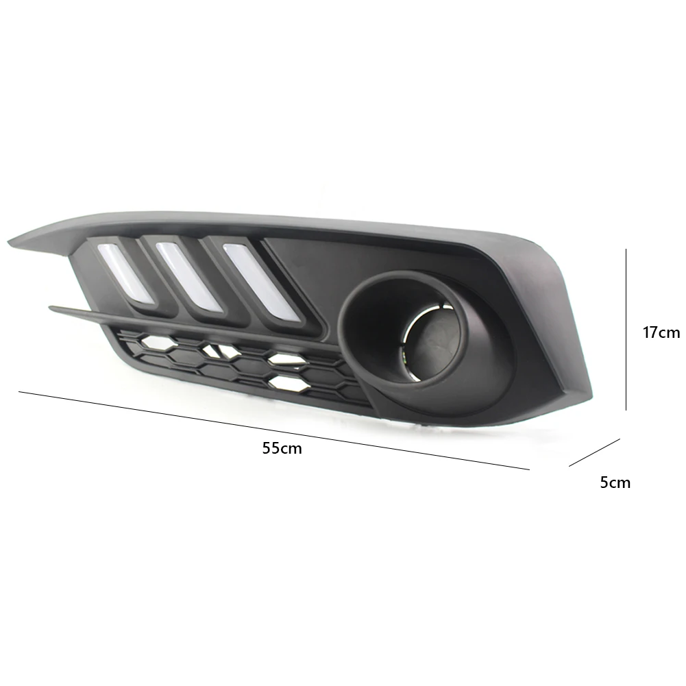 Fog Light Bezel w/LED DRL Turn Signal for Honda Civic 10th Gen Coupe Sedan 16-18 Black Auto Replacement Parts Car Accessories
Fog Light Bezel w/LED DRL Turn Signal for Honda Civic 10th Gen Coupe Sedan 16-18 Black Auto Replacement Parts Car Accessories