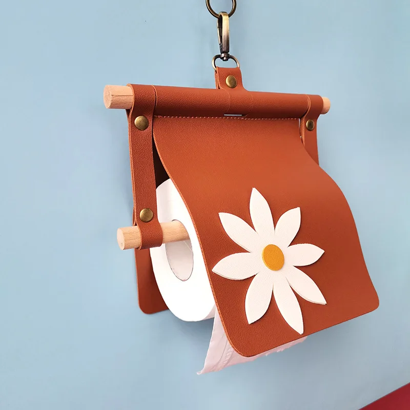 Креативная стойка для хранения из искусственной кожи, водостойкая настенная подвесная рулонная бумажная сумка с цветами для кухни и ванной...
Креативная стойка для хранения из искусственной кожи, водостойкая настенная подвесная рулонная бумажная сумка с цветами для кухни и ванной...