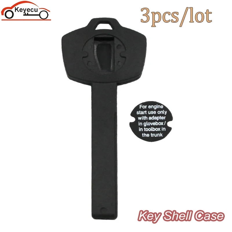 KEYECU 3pcs Smart Card Transponder Key Remote Car Key Shell Cover Case For BMW Emergency Plastic Key Blade Blank no Chip
KEYECU 3pcs Smart Card Transponder Key Remote Car Key Shell Cover Case For BMW Emergency Plastic Key Blade Blank no Chip