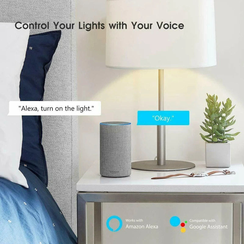 Dimmable Wifi Smart Light Bulb Lamp E27 9W 800LM 6500K RGB LED Light Bulb for Alexa Google ic Home Kitchen
Dimmable Wifi Smart Light Bulb Lamp E27 9W 800LM 6500K RGB LED Light Bulb for Alexa Google ic Home Kitchen