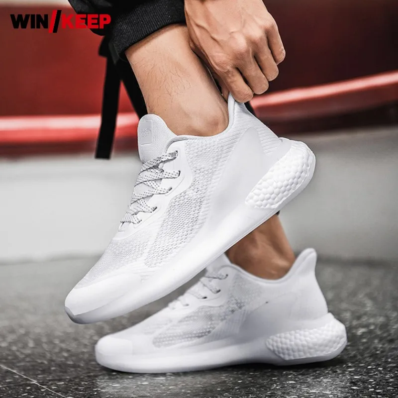 Summer Mens Athlete Training Breathable Mesh Sneakers Outdoor Running Shoes Male White Lace Up Jogging Platform Sports Shoes
Summer Mens Athlete Training Breathable Mesh Sneakers Outdoor Running Shoes Male White Lace Up Jogging Platform Sports Shoes