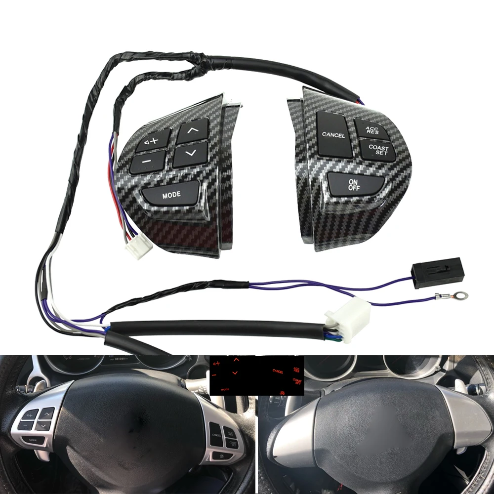 Carbon Fiber Steering Wheel Control Buttons With Cables Switch For Mitsubishi Laner Outlander ASX 2007 2008-2014 Car Styling
Carbon Fiber Steering Wheel Control Buttons With Cables Switch For Mitsubishi Laner Outlander ASX 2007 2008-2014 Car Styling