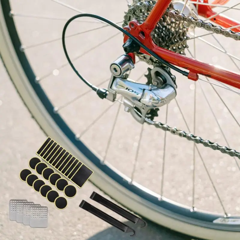 Universal Bicycle Tire Repair Stickers Portable Quick Tire Repair Kit Tire Pry Bar Glue-free Tire Patch Bicycle Repair Tools
Universal Bicycle Tire Repair Stickers Portable Quick Tire Repair Kit Tire Pry Bar Glue-free Tire Patch Bicycle Repair Tools