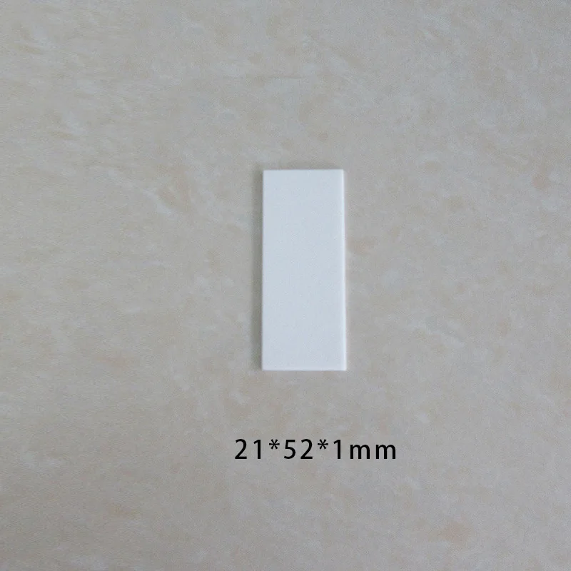 Лист керамический из непористого оксида алюминия, 21*37*0,6, 21*52*1 мм, 50 шт.
Лист керамический из непористого оксида алюминия, 21*37*0,6, 21*52*1 мм, 50 шт.