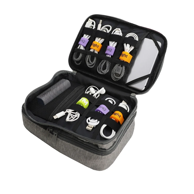 Electronics Accessories Organizer Bag Multifunctional Waterproof and Universal Travel Digital Accessories Storage Bag
Electronics Accessories Organizer Bag Multifunctional Waterproof and Universal Travel Digital Accessories Storage Bag