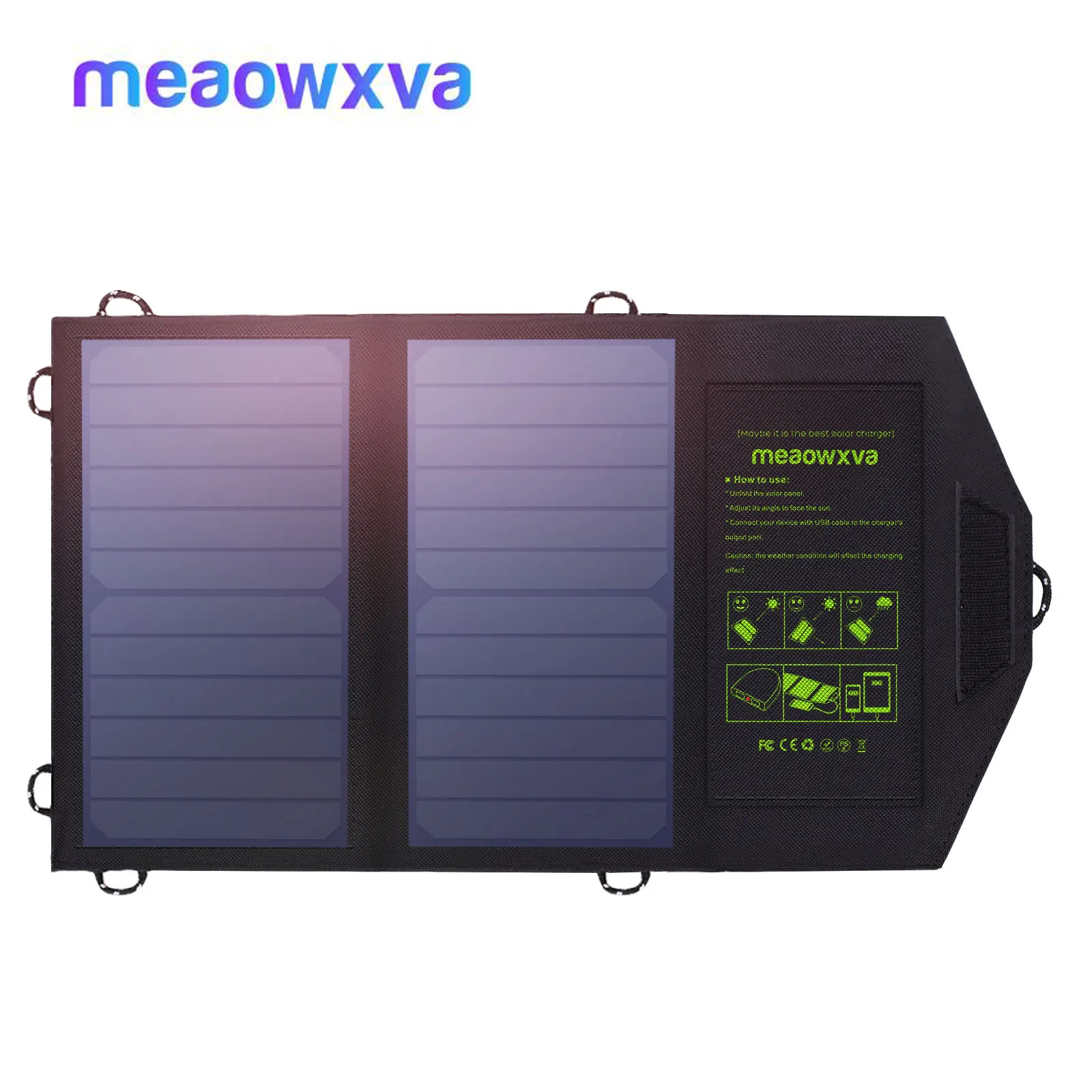MEAOWXVA Portable Solar Panel Charger USB Output 5V 10W Foldable Outdoors Mobile Solar Battery Power for Smart Phone
MEAOWXVA Portable Solar Panel Charger USB Output 5V 10W Foldable Outdoors Mobile Solar Battery Power for Smart Phone
