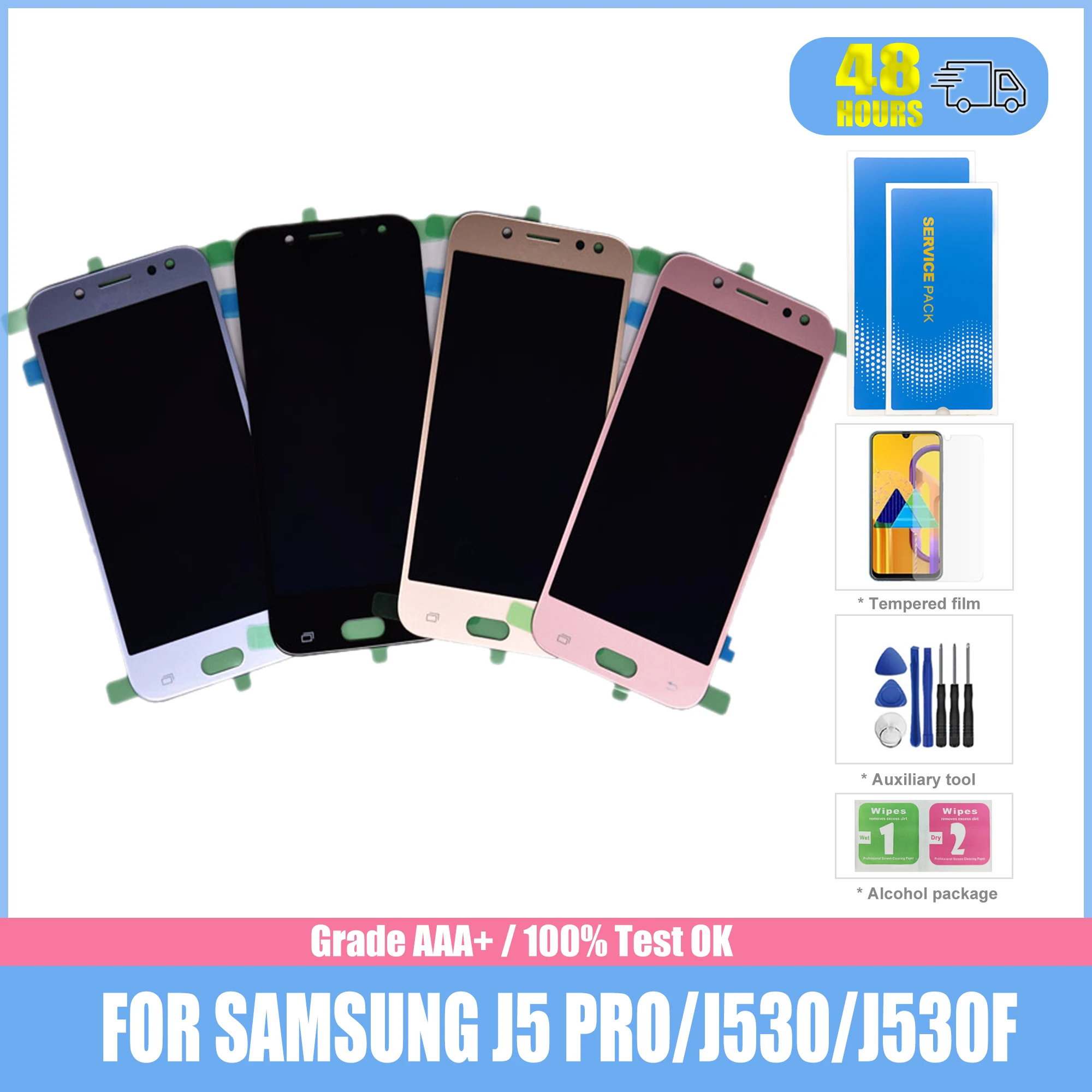 ЖК-дисплей Super AMOLED с сенсорным экраном и дигитайзером для Samsung Galaxy J5 Pro 2017, J530, J530F, J530FM, для ремонта J530G/DS
ЖК-дисплей Super AMOLED с сенсорным экраном и дигитайзером для Samsung Galaxy J5 Pro 2017, J530, J530F, J530FM, для ремонта J530G/DS