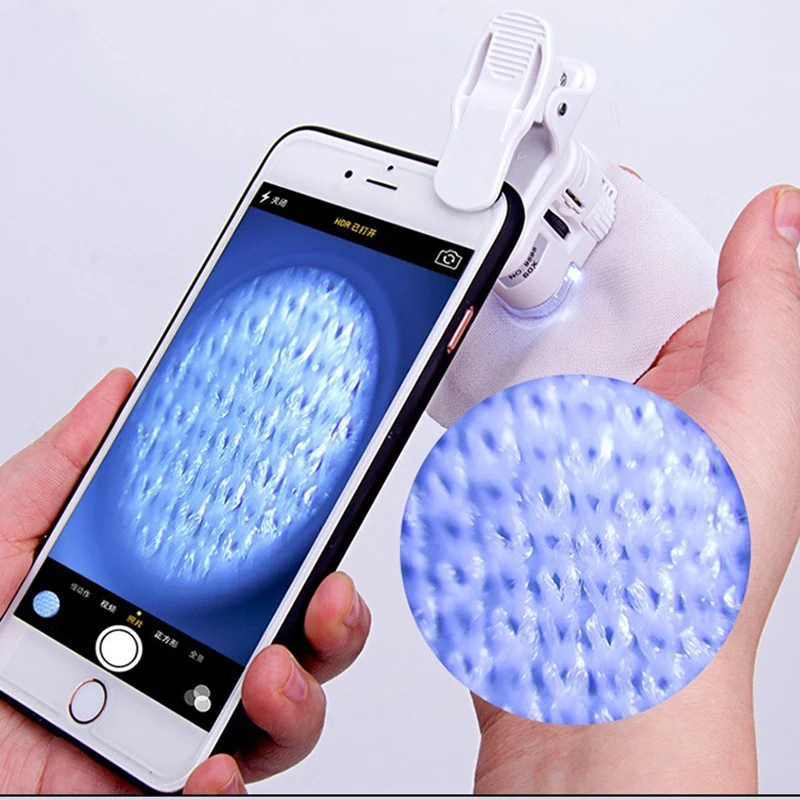 HD 60X Mobile Phone Macro Lens leasy to install Optical Zoom Magnifier Micro Camera Clip with LED Light Phone lens
HD 60X Mobile Phone Macro Lens leasy to install Optical Zoom Magnifier Micro Camera Clip with LED Light Phone lens