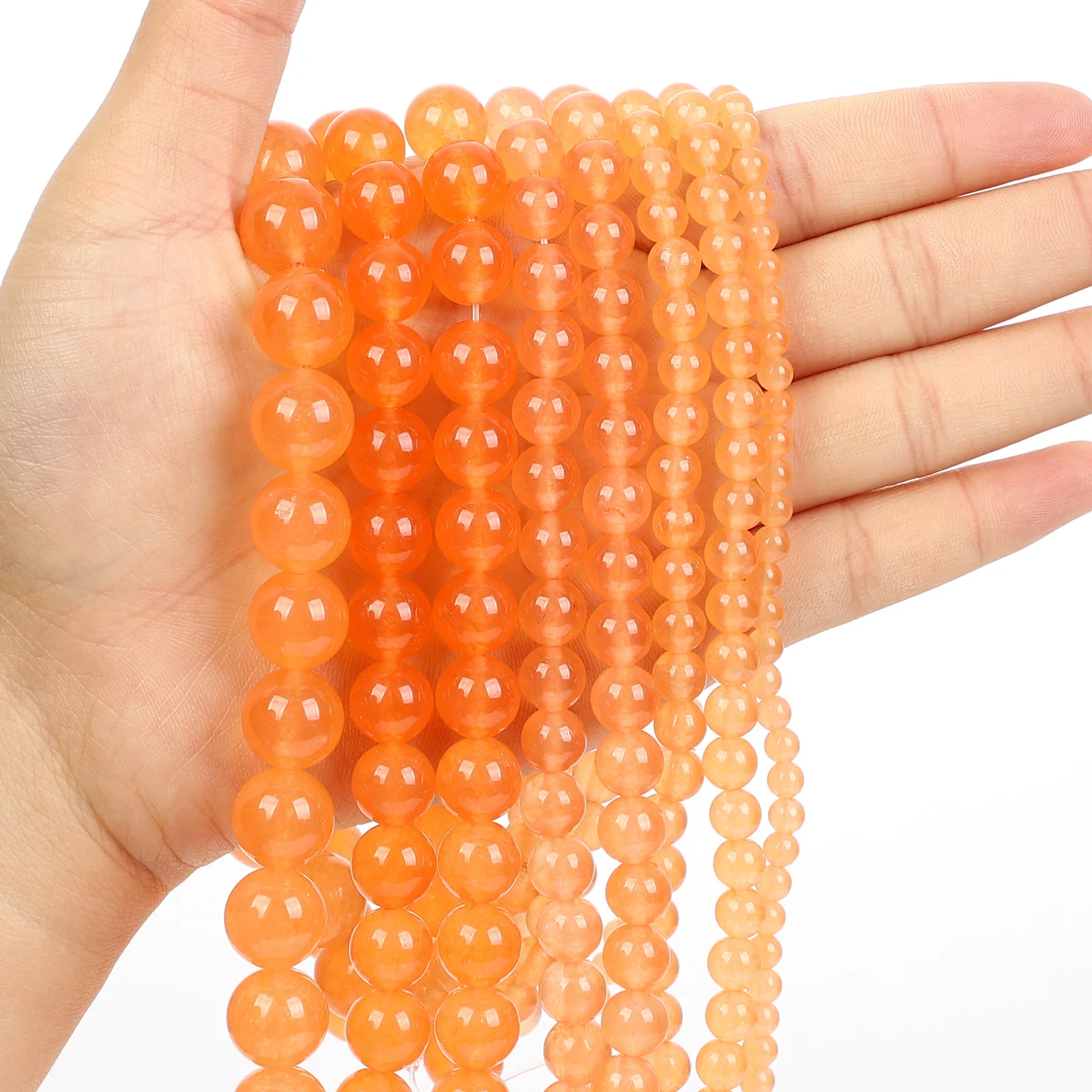 Natural Stone Beads Orange Yellow Chalcedony Charm Round Loose Beads for Jewelry Making Needlework DIY Bracelet Strand 4-12 MM
Natural Stone Beads Orange Yellow Chalcedony Charm Round Loose Beads for Jewelry Making Needlework DIY Bracelet Strand 4-12 MM