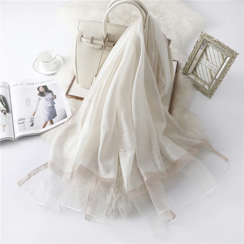 2020 Summer Women Silk Scarf Fashion Long Size Shawls Lady Wraps Designer Pashmina Beach Stoles Pearl Foulard Female Organza
2020 Summer Women Silk Scarf Fashion Long Size Shawls Lady Wraps Designer Pashmina Beach Stoles Pearl Foulard Female Organza
