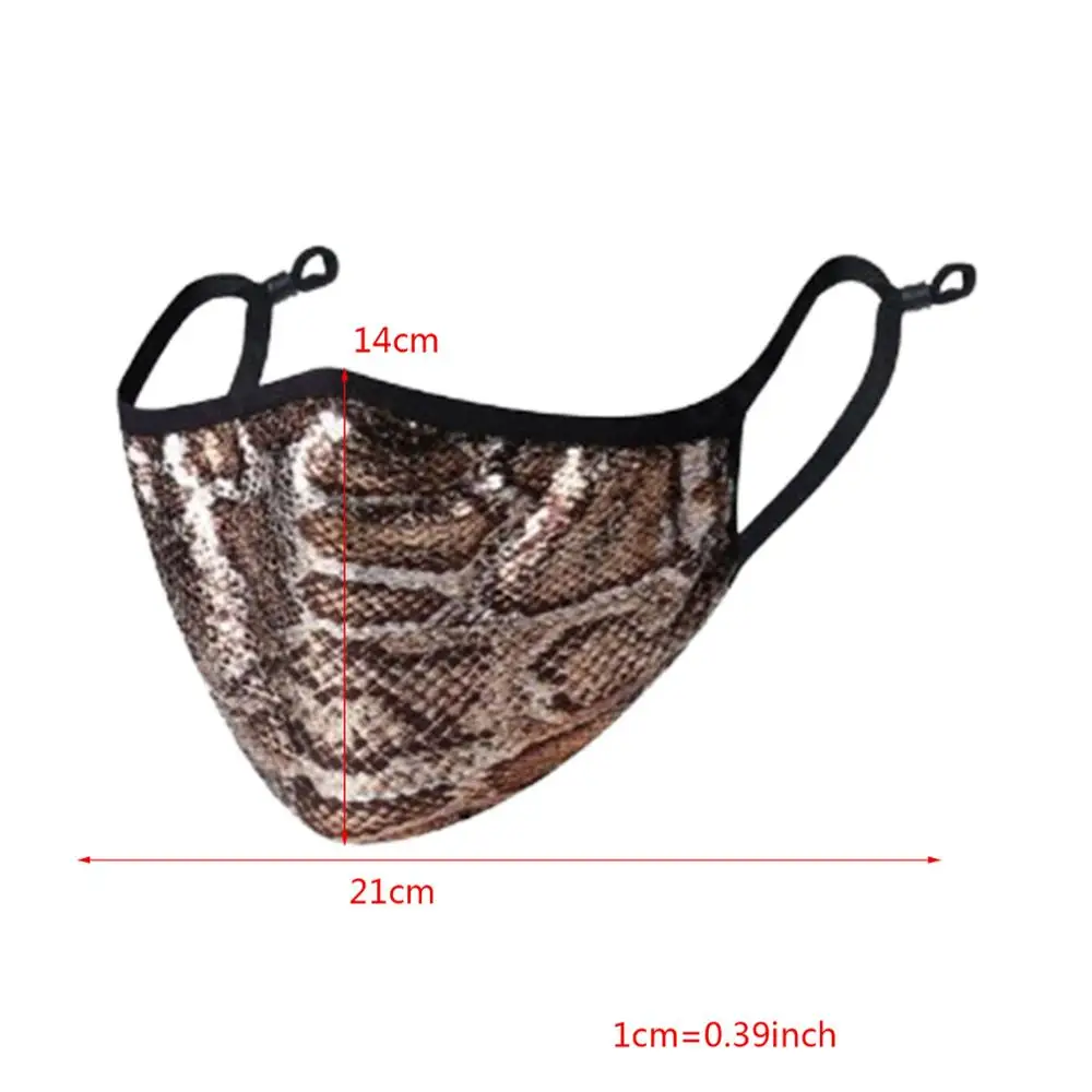 10Pcs/Set Adult Shiny Snakeskin Leopard Print Face Mask Protective Dustproof Sunscreen Anti-Haze Washable Mouth Cover
10Pcs/Set Adult Shiny Snakeskin Leopard Print Face Mask Protective Dustproof Sunscreen Anti-Haze Washable Mouth Cover