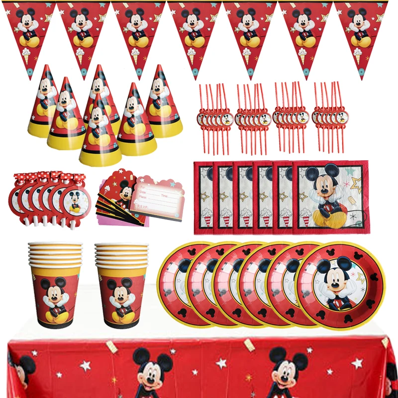 57pcs Disney Mickey Mouse Happy Birthday Party Hat Mickey Party Cup Plate Straw Cards Deocoration For Children Favor Gifts
57pcs Disney Mickey Mouse Happy Birthday Party Hat Mickey Party Cup Plate Straw Cards Deocoration For Children Favor Gifts