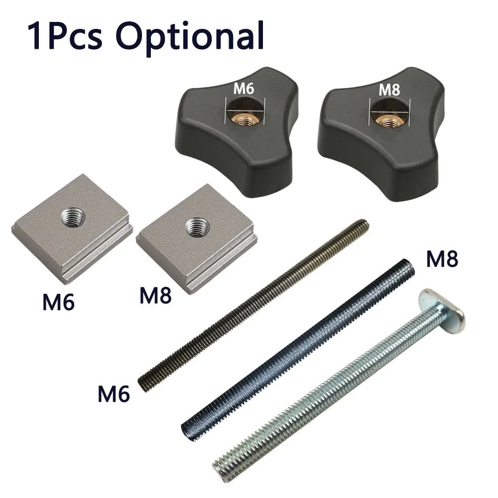 T-Slot Slider T-Track Jig Screw Fixture Rail Special Accessories Woodworking M6 M8 Nut Handle Table Rail Accessories Tool
T-Slot Slider T-Track Jig Screw Fixture Rail Special Accessories Woodworking M6 M8 Nut Handle Table Rail Accessories Tool