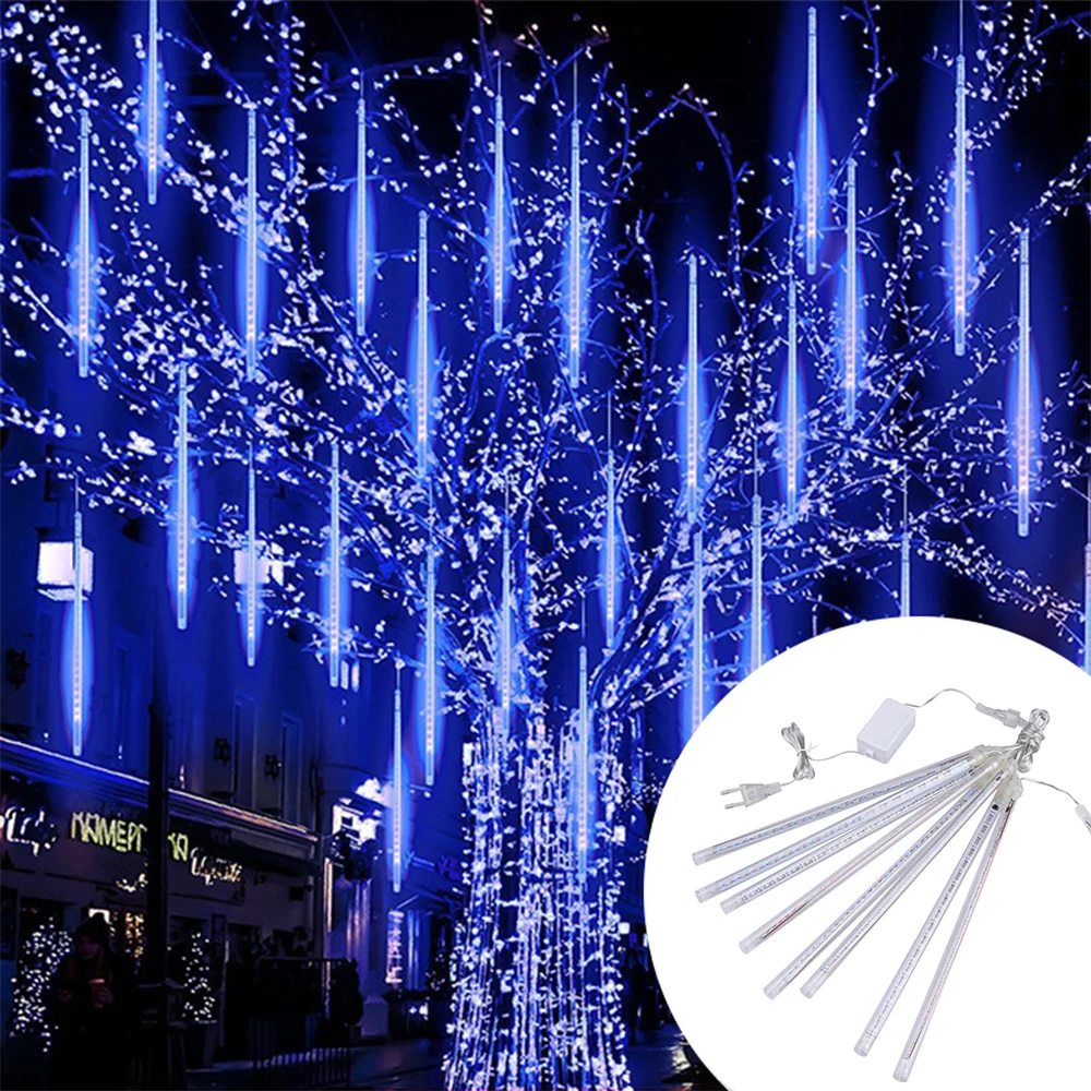 30cm 50cm 8/10Tubes Meteor Shower Rain Lights Outdoor Waterproof Christmas LED String Light for Garden Tree Wedding Decoration
30cm 50cm 8/10Tubes Meteor Shower Rain Lights Outdoor Waterproof Christmas LED String Light for Garden Tree Wedding Decoration