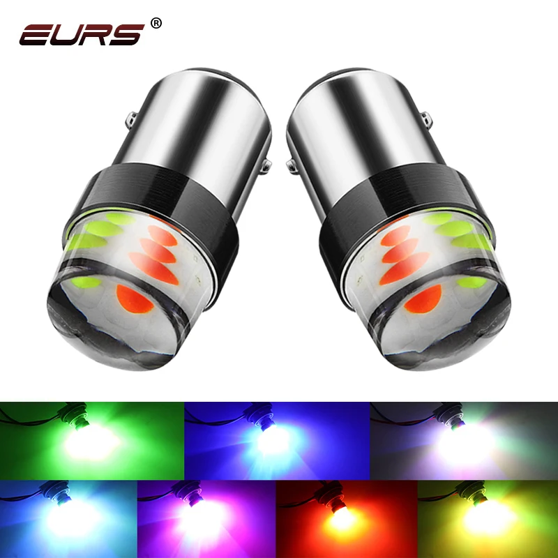 EURS 2PCS 1157 P21/5W BAY15D Super Bright LED Car Tail Brake Bulbs Turn Signals Auto Rear Fog Lamp Daytime Running Light RGB 12V
EURS 2PCS 1157 P21/5W BAY15D Super Bright LED Car Tail Brake Bulbs Turn Signals Auto Rear Fog Lamp Daytime Running Light RGB 12V
