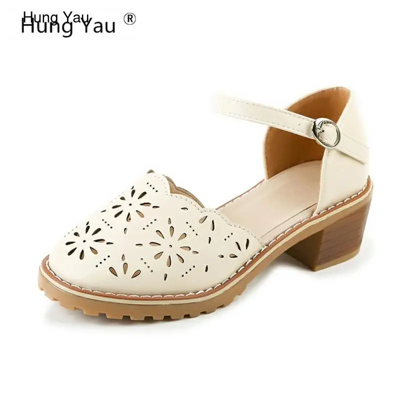Hung Yau Women Sandals Hollow-Carved Platform White Sandals Comfortable High Hoof Thick Heels Summer Style Shoes Plus Size 9
Hung Yau Women Sandals Hollow-Carved Platform White Sandals Comfortable High Hoof Thick Heels Summer Style Shoes Plus Size 9