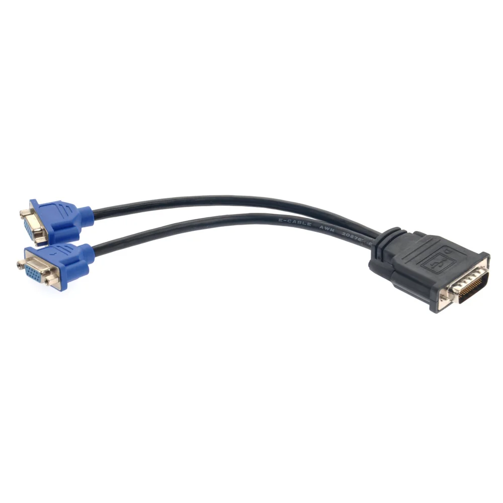 DMS-59 59-Pin Male to Dual VGA Female Splitter Video Adapter Cable for Matrox /Molex /ATI /Nvidia Lenovo /HP /Dell Comput
DMS-59 59-Pin Male to Dual VGA Female Splitter Video Adapter Cable for Matrox /Molex /ATI /Nvidia Lenovo /HP /Dell Comput