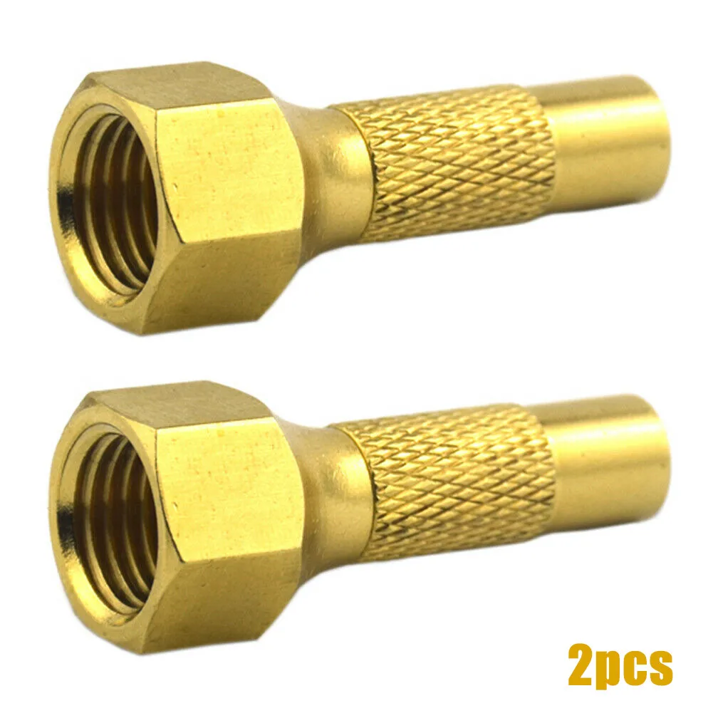 2pcs Heavy Duty Screw-On Brass Tire Chuck For Car Tyre Inflator Gauge Tire Inflator And Tire Pressure Gauge Accessories
2pcs Heavy Duty Screw-On Brass Tire Chuck For Car Tyre Inflator Gauge Tire Inflator And Tire Pressure Gauge Accessories
