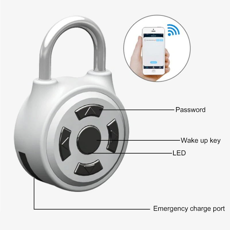 Smart Keyless Electric Door Locks Password BT Padlock Mobile Phone APP Anti Theft GYM Drawer Cabinet BT Locks
Smart Keyless Electric Door Locks Password BT Padlock Mobile Phone APP Anti Theft GYM Drawer Cabinet BT Locks