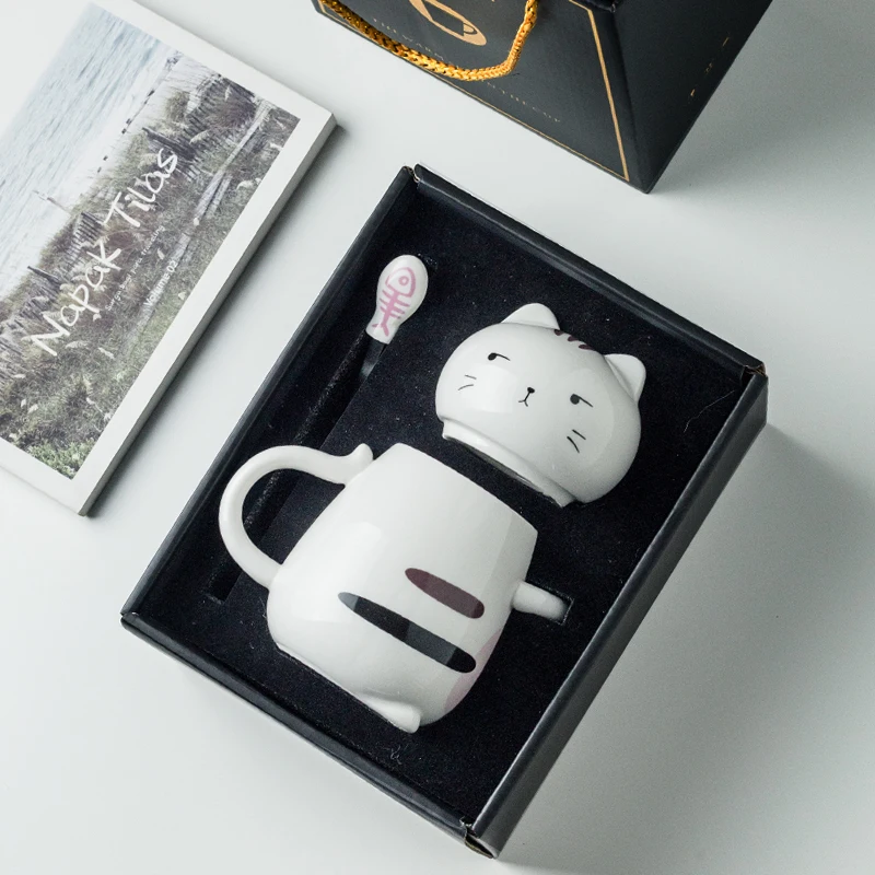 Ceramic 3d Animal Mug Funny Modern Korean Style Coffee Mugs Cartoon Cat Cute Gift Box Spoon Included Taza Cafe Drinkware EB50MK
Ceramic 3d Animal Mug Funny Modern Korean Style Coffee Mugs Cartoon Cat Cute Gift Box Spoon Included Taza Cafe Drinkware EB50MK