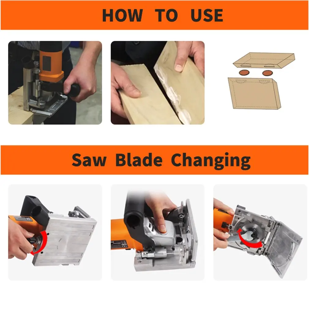 760W Woodworking Tenoning Machine Electric Biscuit Jointer Wooden Slotting Machine EU Plug
760W Woodworking Tenoning Machine Electric Biscuit Jointer Wooden Slotting Machine EU Plug