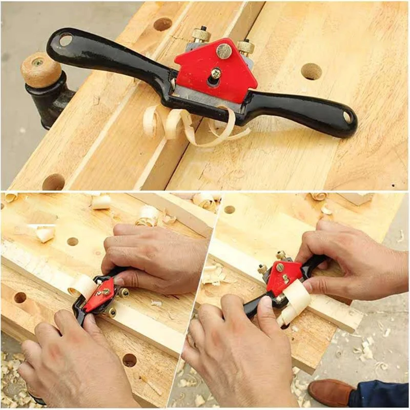 OOTDTY Adjustable SpokeShave with Flat Base and Metal Blade Wood Working Wood Craft Hand Tool with 4 PCS Planer Blade
OOTDTY Adjustable SpokeShave with Flat Base and Metal Blade Wood Working Wood Craft Hand Tool with 4 PCS Planer Blade