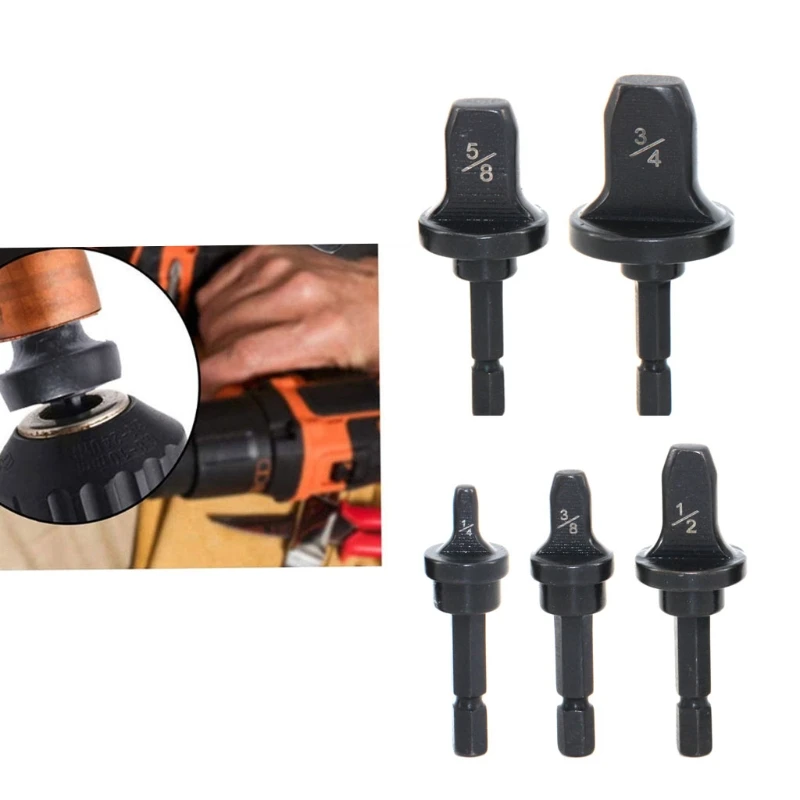 Strong Pipe Expander Drill Bit 4Pcs 1/4", 5/16", 3/8", 1/2", 5/8", 3/4";7/8" Electric Repair Support Swaging Tool
Strong Pipe Expander Drill Bit 4Pcs 1/4", 5/16", 3/8", 1/2", 5/8", 3/4";7/8" Electric Repair Support Swaging Tool
