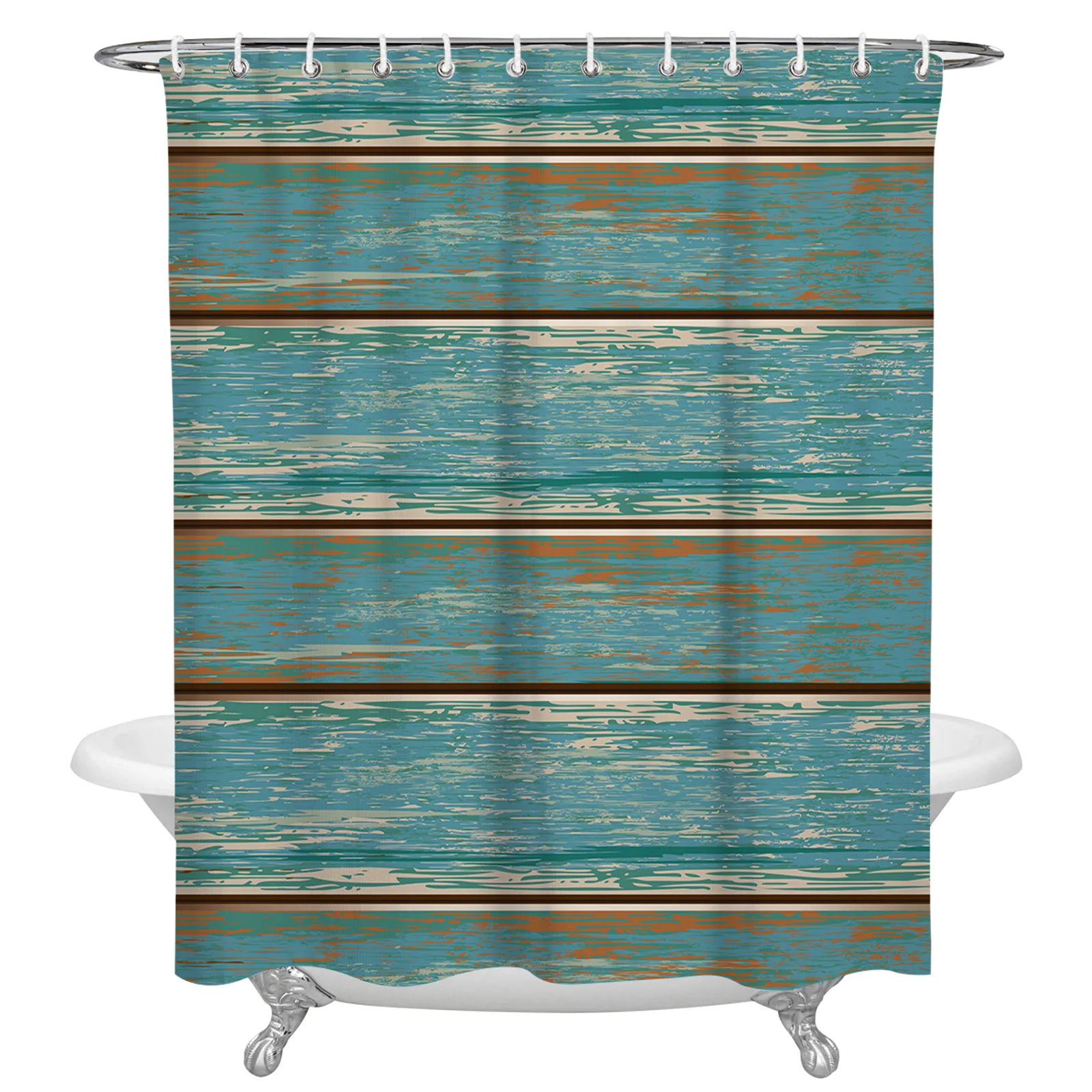 Aqua Vintage Wood Grain Rustic Waterproof Shower Curtains Retro Bathroom Decor Curtain Bath Home Decor
Aqua Vintage Wood Grain Rustic Waterproof Shower Curtains Retro Bathroom Decor Curtain Bath Home Decor