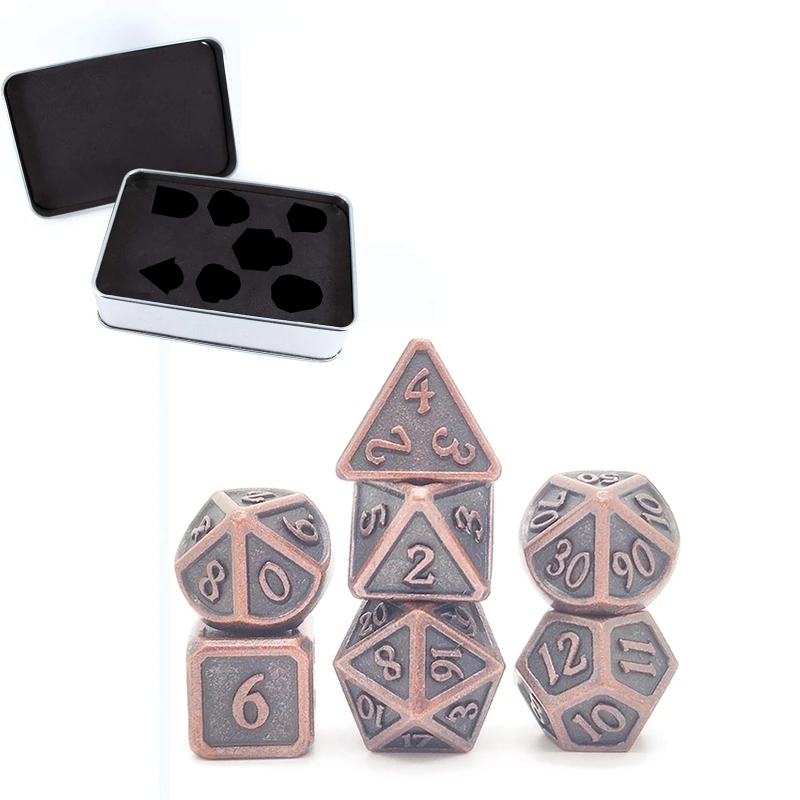 7 PCS Dragon Style Metal Dice Metallic DND Game D&D Dice with Free Metal Case E56D
7 PCS Dragon Style Metal Dice Metallic DND Game D&D Dice with Free Metal Case E56D
