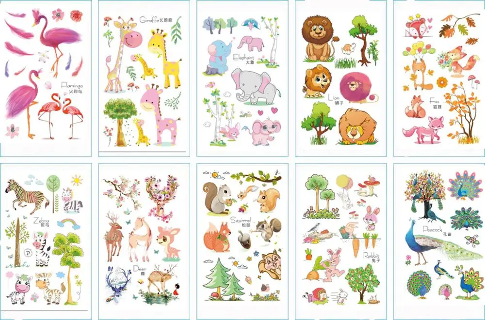 10pcs Kids Tattoo Cartoon Animal Fake Tattoo Sticker Temporary Tattoos Waterproof Tatto Art Tatoo Hand Arm For Child Boy Girl
10pcs Kids Tattoo Cartoon Animal Fake Tattoo Sticker Temporary Tattoos Waterproof Tatto Art Tatoo Hand Arm For Child Boy Girl