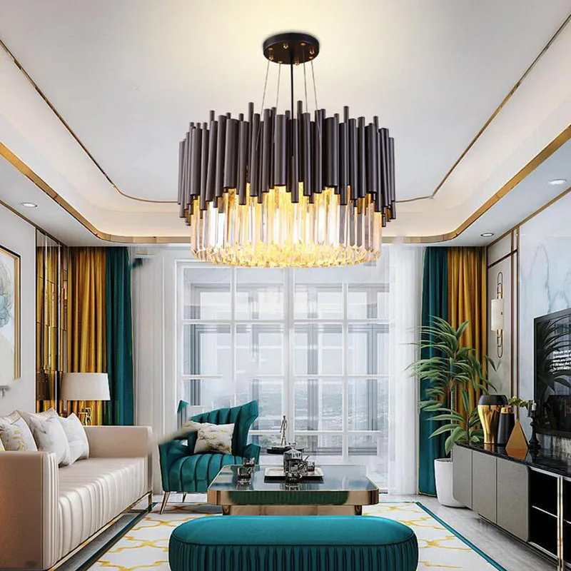 Modern crystal chandelier luxury living room dining crystal chandelier room lamp Villa lights Decorate your beautiful home 
Modern crystal chandelier luxury living room dining crystal chandelier room lamp Villa lights Decorate your beautiful home