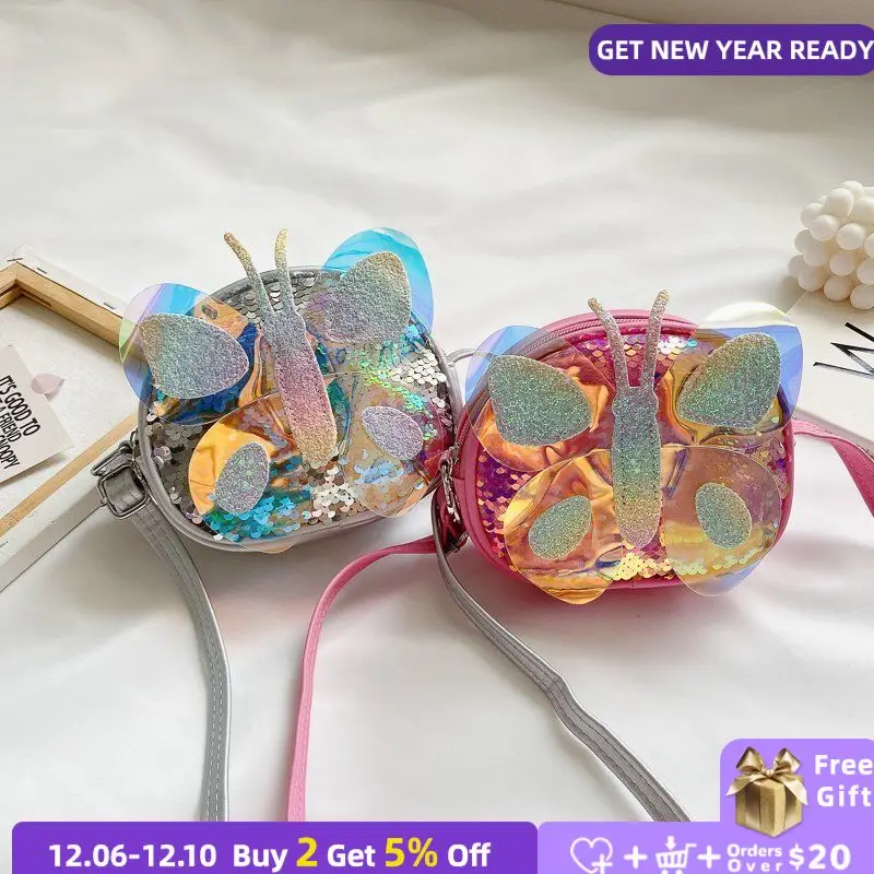 Lovely Children's Princess Messenger Bag Sequins Butterfly Sweet Girls Small Shoulder Bags Baby Kids Coin Purse Wallet Handbags
Lovely Children's Princess Messenger Bag Sequins Butterfly Sweet Girls Small Shoulder Bags Baby Kids Coin Purse Wallet Handbags