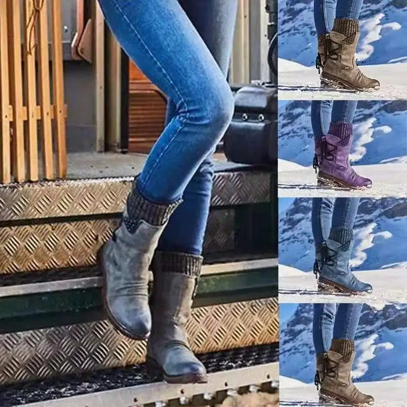 Women's Boots 2021 Europe and The United States Autumn and Winter New Woolen Mouth Snow Boots, Lace-up Female Riding Boots
Women's Boots 2021 Europe and The United States Autumn and Winter New Woolen Mouth Snow Boots, Lace-up Female Riding Boots