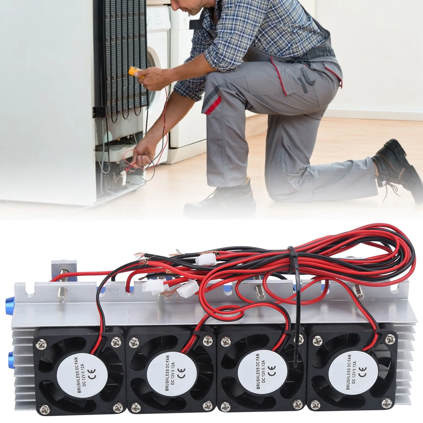 288W Thermoelectric Cooler Peltier Refrigeration Processador DC12V Semiconductor Air Conditioning Refrigeration System DIY Kit
288W Thermoelectric Cooler Peltier Refrigeration Processador DC12V Semiconductor Air Conditioning Refrigeration System DIY Kit