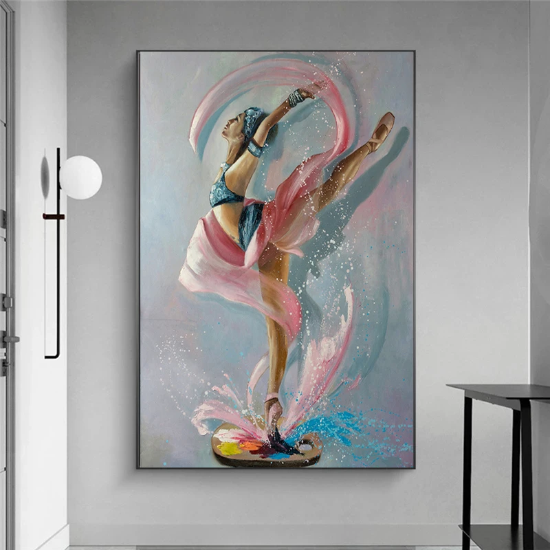 Modern Abstract Ballet Dancer Oil Nordic Canvas Painting Home Decoration Poster Prints for Living Room Bedroom Wall Art Cuadrosr
Modern Abstract Ballet Dancer Oil Nordic Canvas Painting Home Decoration Poster Prints for Living Room Bedroom Wall Art Cuadrosr
