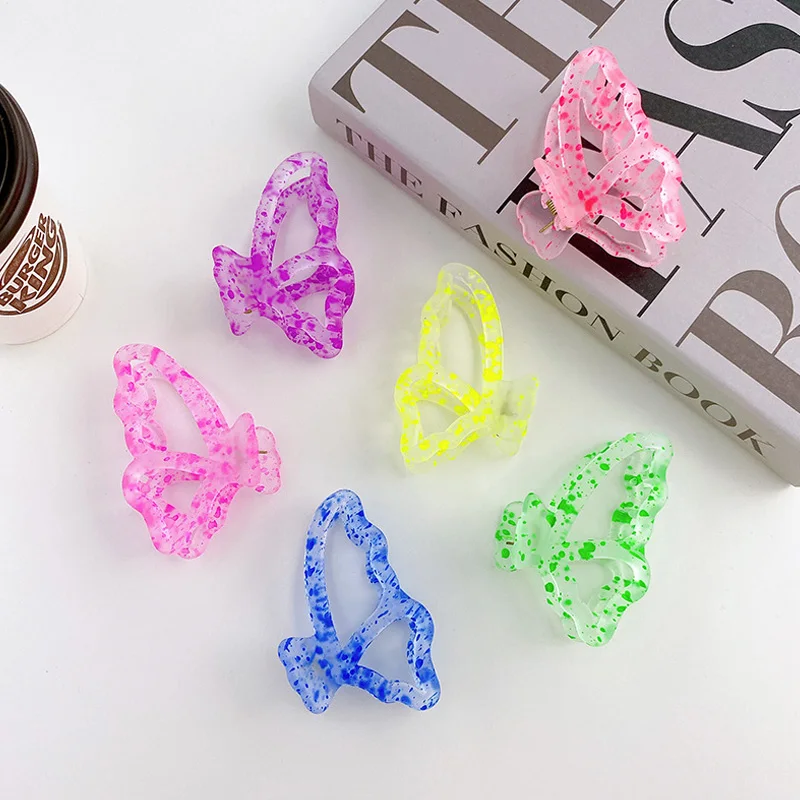 New Butterfly Hair Claw Colorful Sweet Hair Clips Plastic Hair Clamp Barrettes Styling Tool Women Girls Fashion Hair Accessories
New Butterfly Hair Claw Colorful Sweet Hair Clips Plastic Hair Clamp Barrettes Styling Tool Women Girls Fashion Hair Accessories