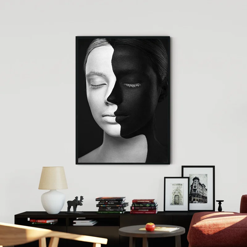 Abstract Nordic Style Art Poster Portrait Painting Black And White Faces Print Canvas Pictures Wall Art Decor For Living Room
Abstract Nordic Style Art Poster Portrait Painting Black And White Faces Print Canvas Pictures Wall Art Decor For Living Room