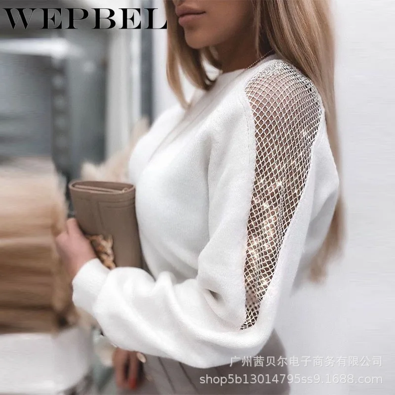 WEPBEL Women Loose Hollow Out Patchwork Hoodie Sweatshirt 2021 Ladies White Color Loose Long Sleeve Pullover Jumper Tops
WEPBEL Women Loose Hollow Out Patchwork Hoodie Sweatshirt 2021 Ladies White Color Loose Long Sleeve Pullover Jumper Tops