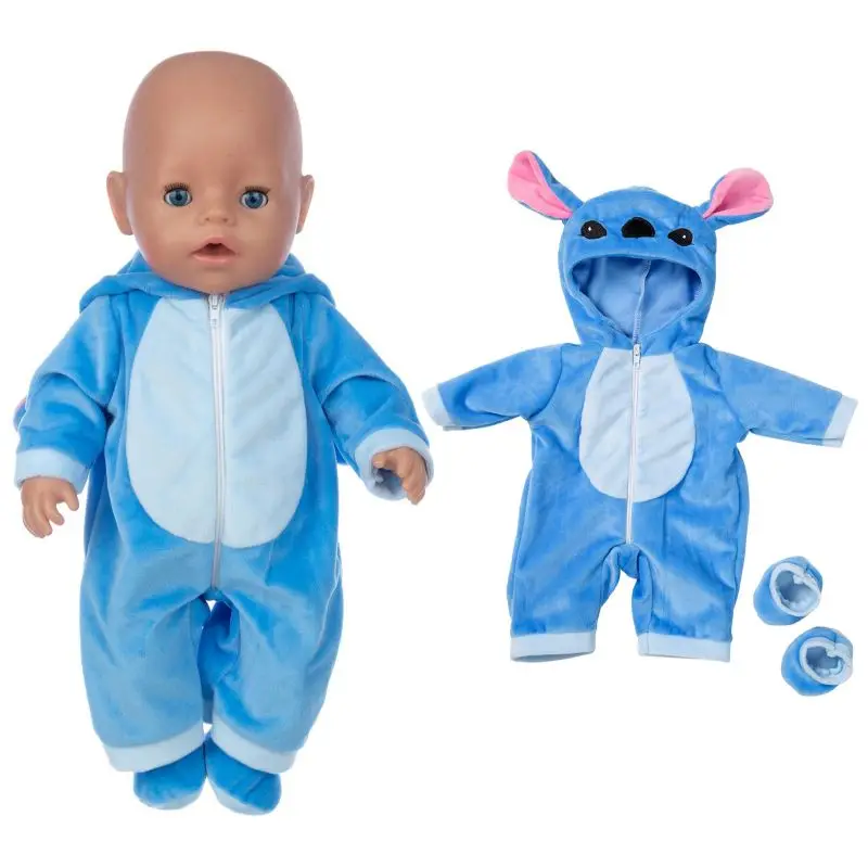 Doll Clothes Baby New Born Fit 17 inch 43cm Doll Accessories Blue Suit+Shoes For Baby Gift 
Doll Clothes Baby New Born Fit 17 inch 43cm Doll Accessories Blue Suit+Shoes For Baby Gift